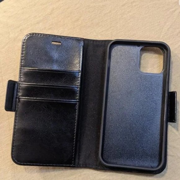 Newseego Leather Case Compatible with iPhone 12/iPhone 12 Pro Black - Picture 14 of 14